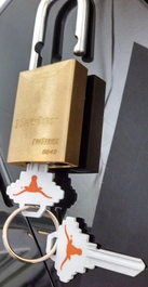 Master Lock with Longhorn Keys